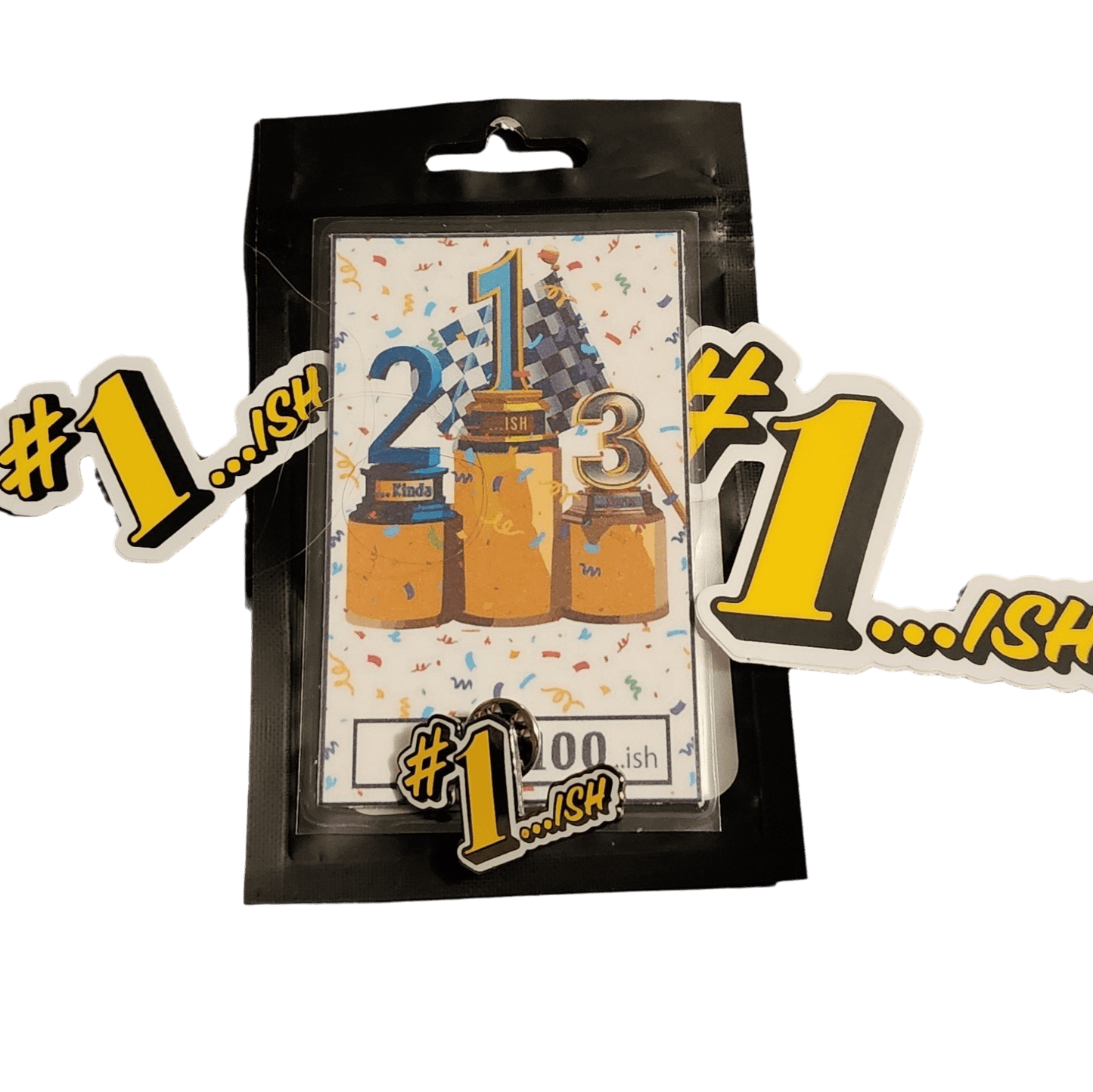 #1...Ish Hard Enamel Pin - Hard Enamel Pin - SBP-1ISH-HRD-ENML-001 - Sticky Back Patch - #1...Ish Hard Enamel Pin