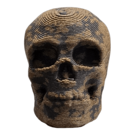 Patina Skull Bead – Partial Rust EDC Lanyard Bead - - Sticky Back Patch Company - Patina Skull Bead – Partial Rust EDC Lanyard Bead