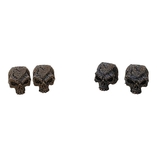 Battle Worn Skull Bead Set – Patina EDC Lanyard Beads (2 Pack)