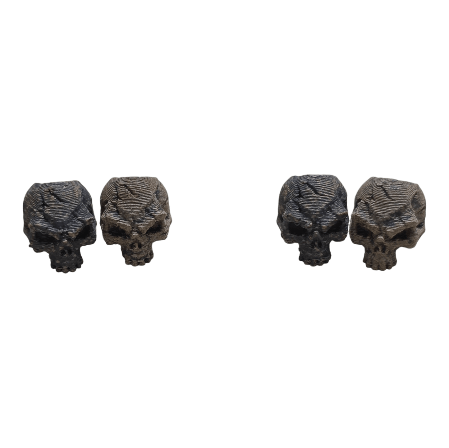 Battle Worn Skull Bead Set – Patina EDC Lanyard Beads (2 Pack) - Bead -  - Sticky Back Patch Company - Battle Worn Skull Bead Set – Patina EDC Lanyard Beads (2 Pack)