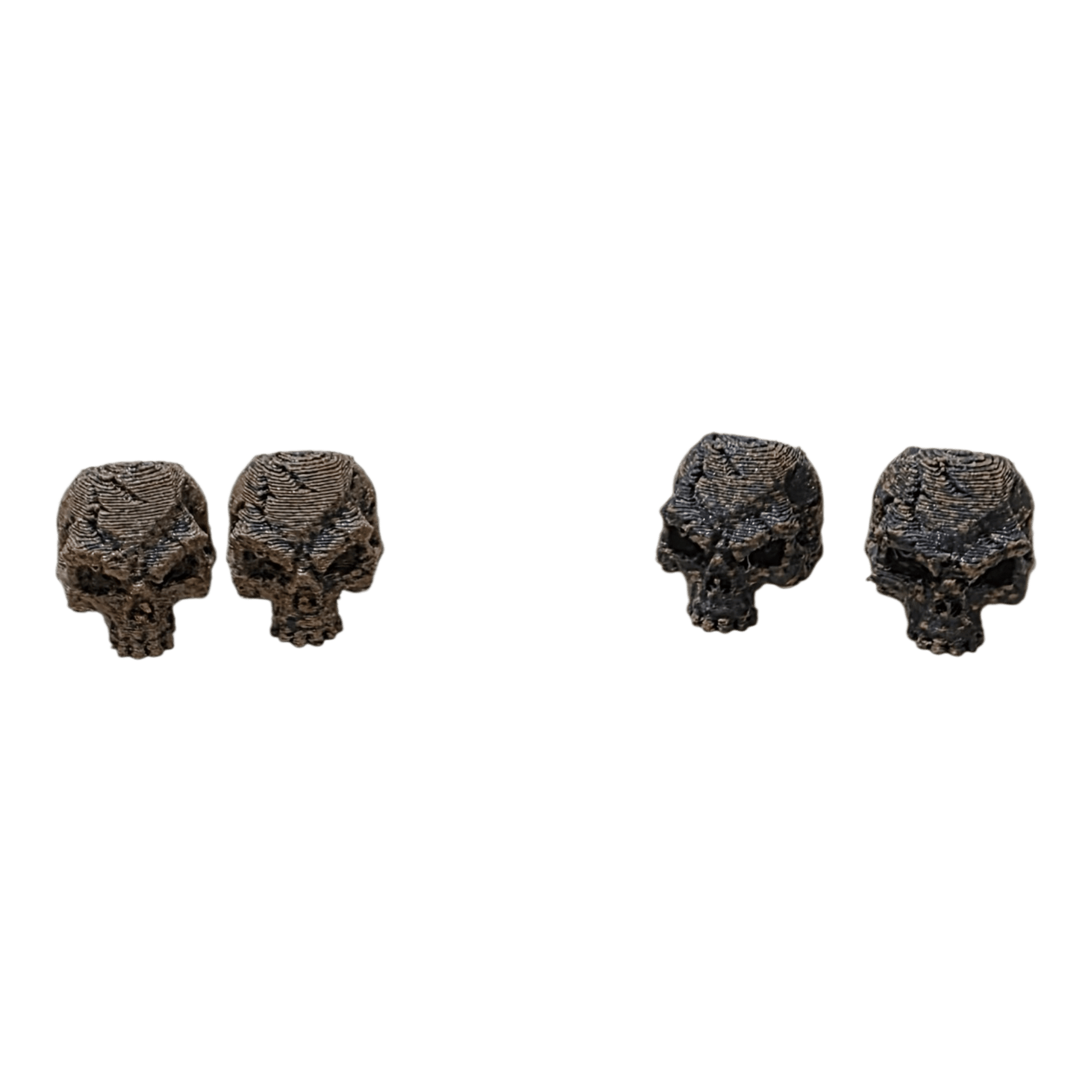 Battle Worn Skull Bead Set – Patina EDC Lanyard Beads (2 Pack) - Bead -  - Sticky Back Patch Company - Battle Worn Skull Bead Set – Patina EDC Lanyard Beads (2 Pack)