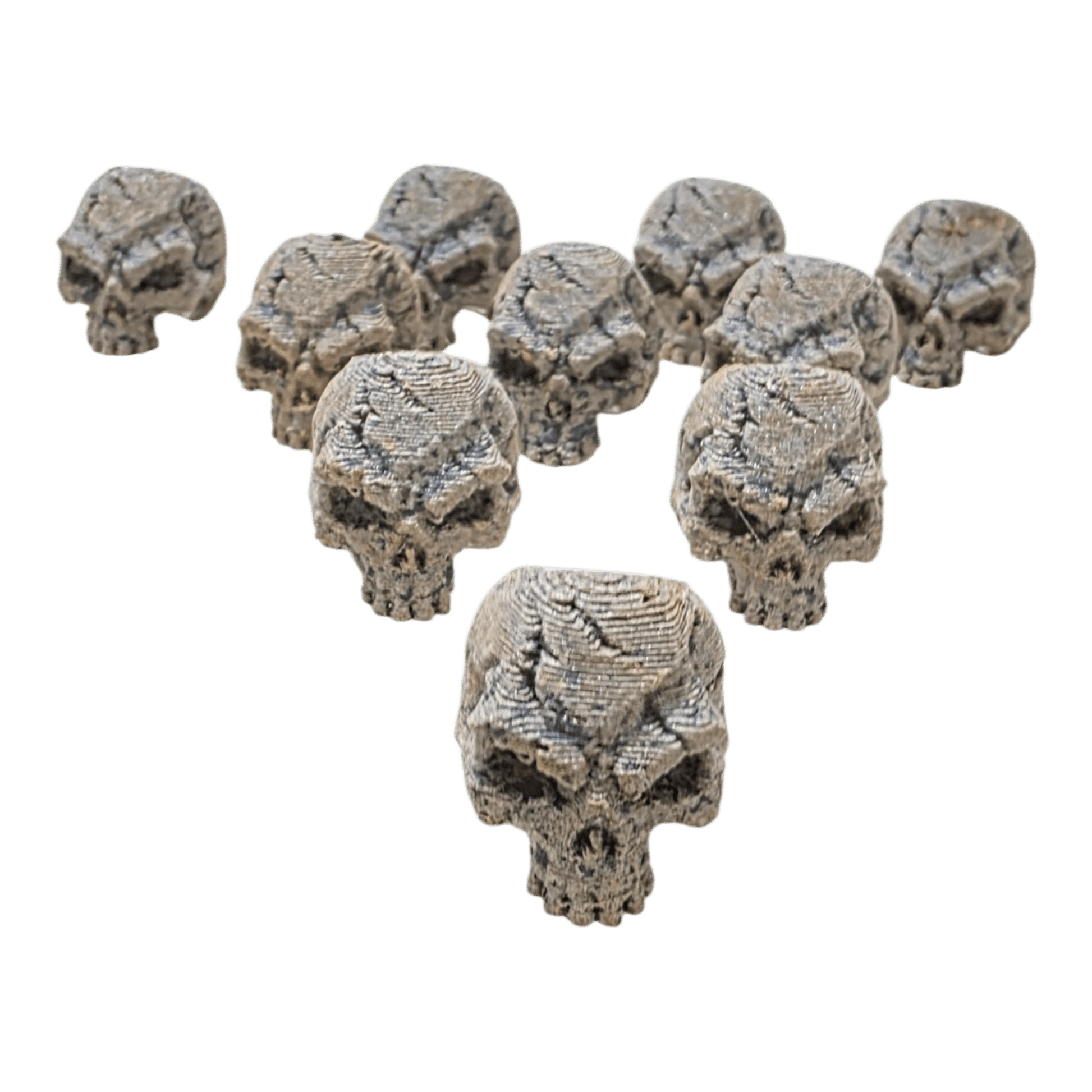 Battle Worn Skull Bead Set – Patina EDC Lanyard Beads (2 Pack) - Bead -  - Sticky Back Patch Company - Battle Worn Skull Bead Set – Patina EDC Lanyard Beads (2 Pack)