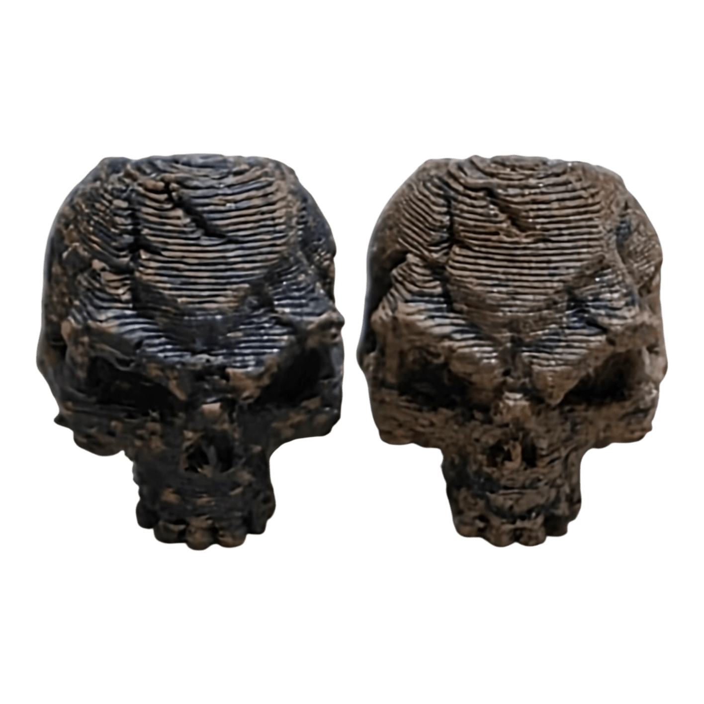 Battle Worn Skull Bead Set – Patina EDC Lanyard Beads (2 Pack) - Bead -  - Sticky Back Patch Company - Battle Worn Skull Bead Set – Patina EDC Lanyard Beads (2 Pack)
