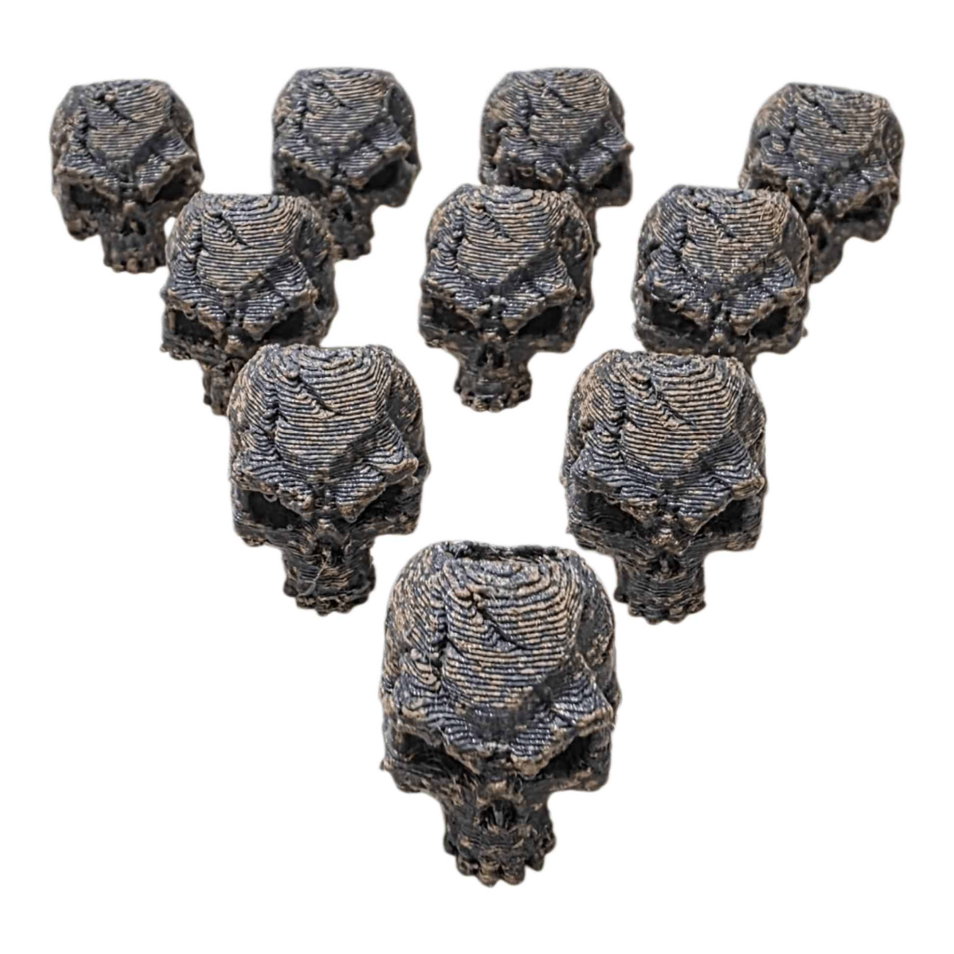 Battle Worn Skull Bead Set – Patina EDC Lanyard Beads (2 Pack) - Bead -  - Sticky Back Patch Company - Battle Worn Skull Bead Set – Patina EDC Lanyard Beads (2 Pack)
