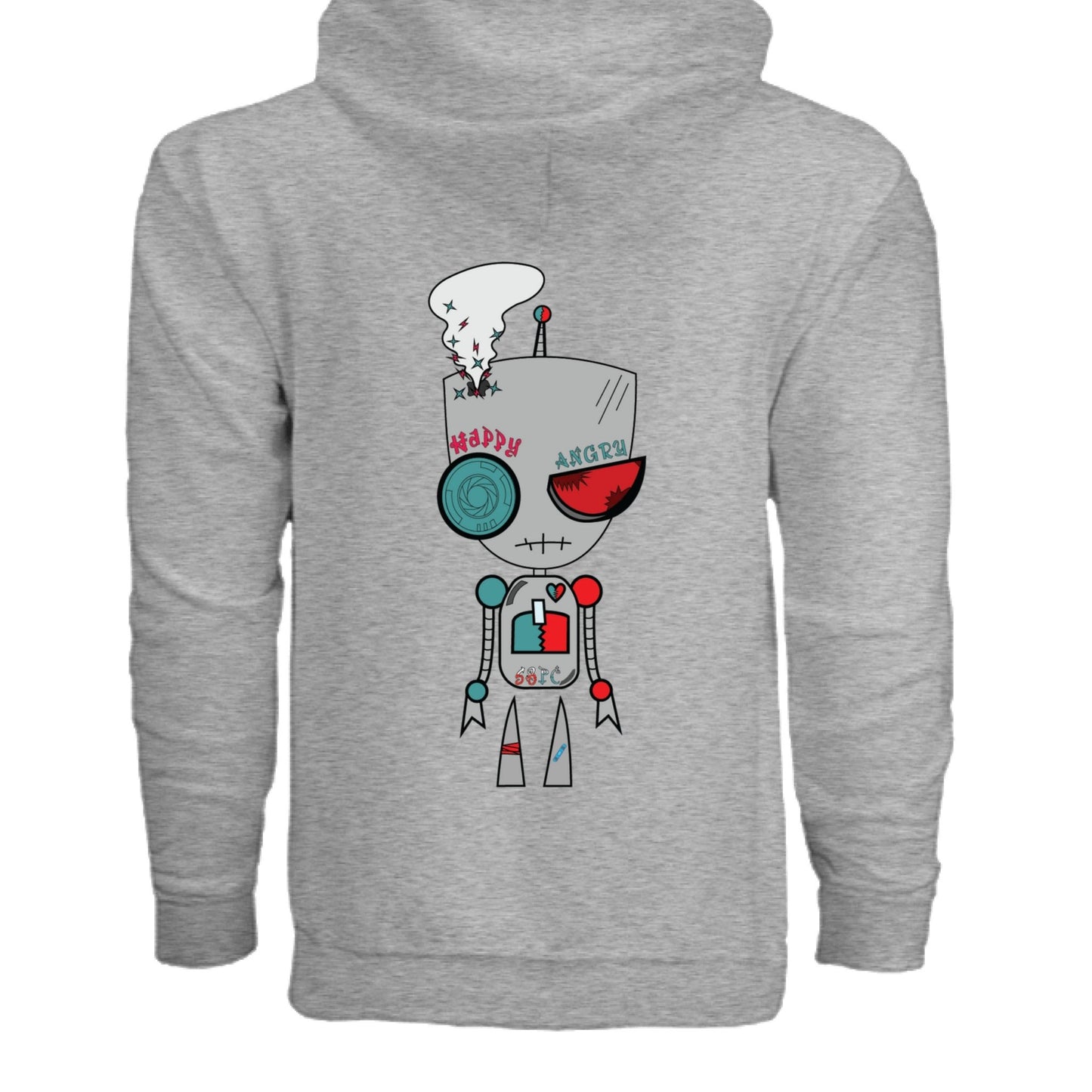 Bipolar Hoodie - 2mmnxvdug - Sticky Back Patch Company - SPORT GREY - BACK