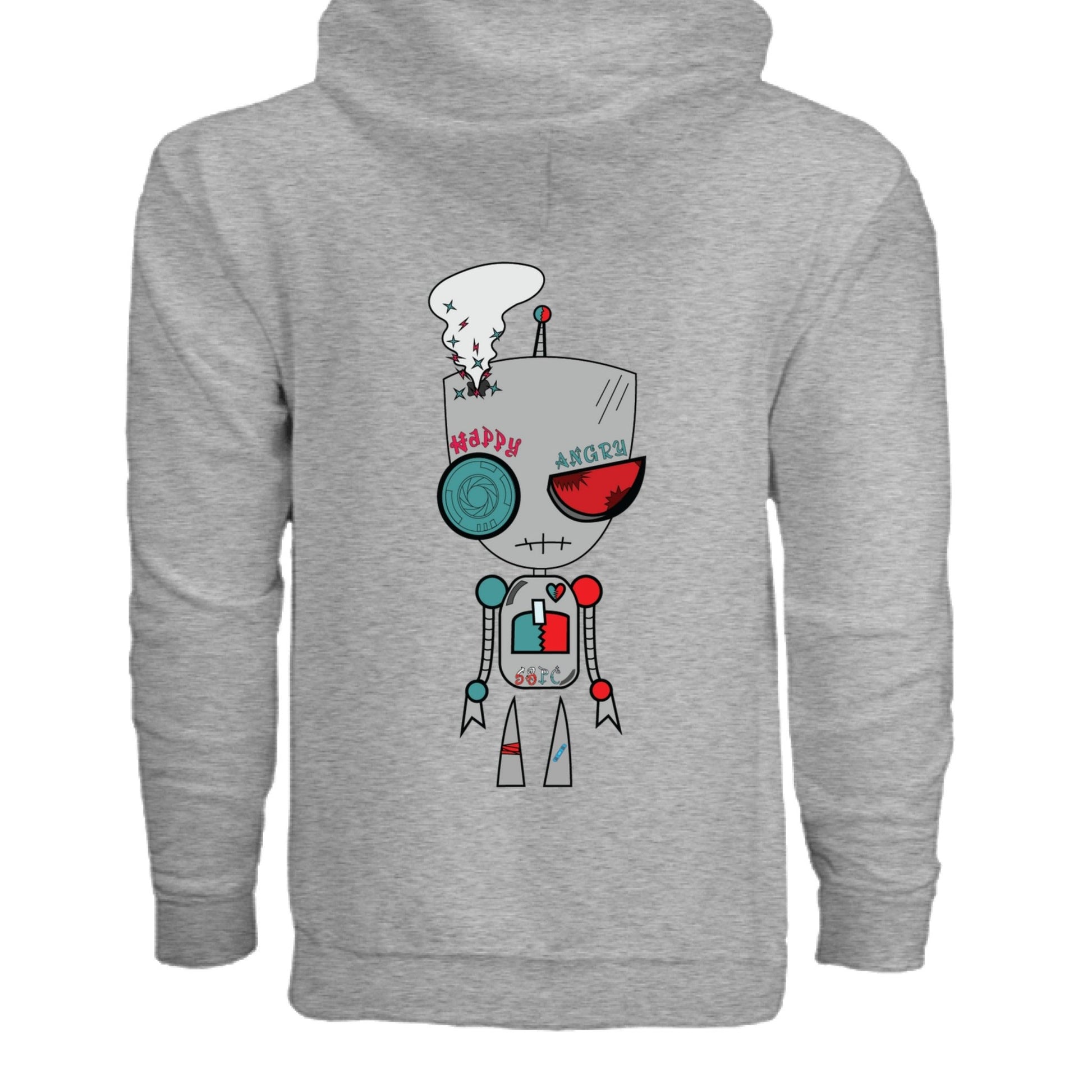 Bipolar Hoodie - 2mmnxvdug - Sticky Back Patch Company - SPORT GREY - BACK
