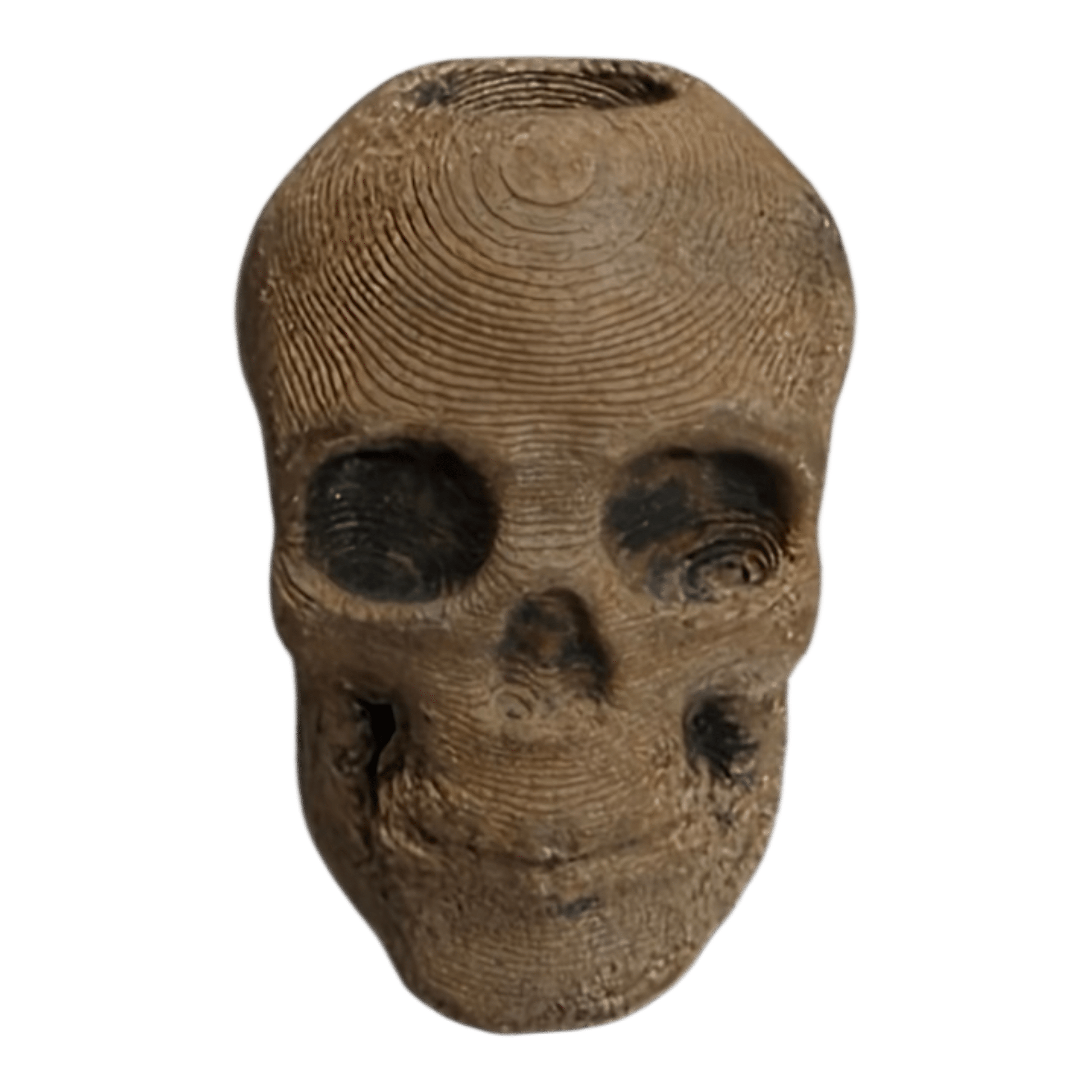 Patina Skull Bead – Full Rust EDC Lanyard Bead -  - Sticky Back Patch Company - Patina Skull Bead – Full Rust EDC Lanyard Bead