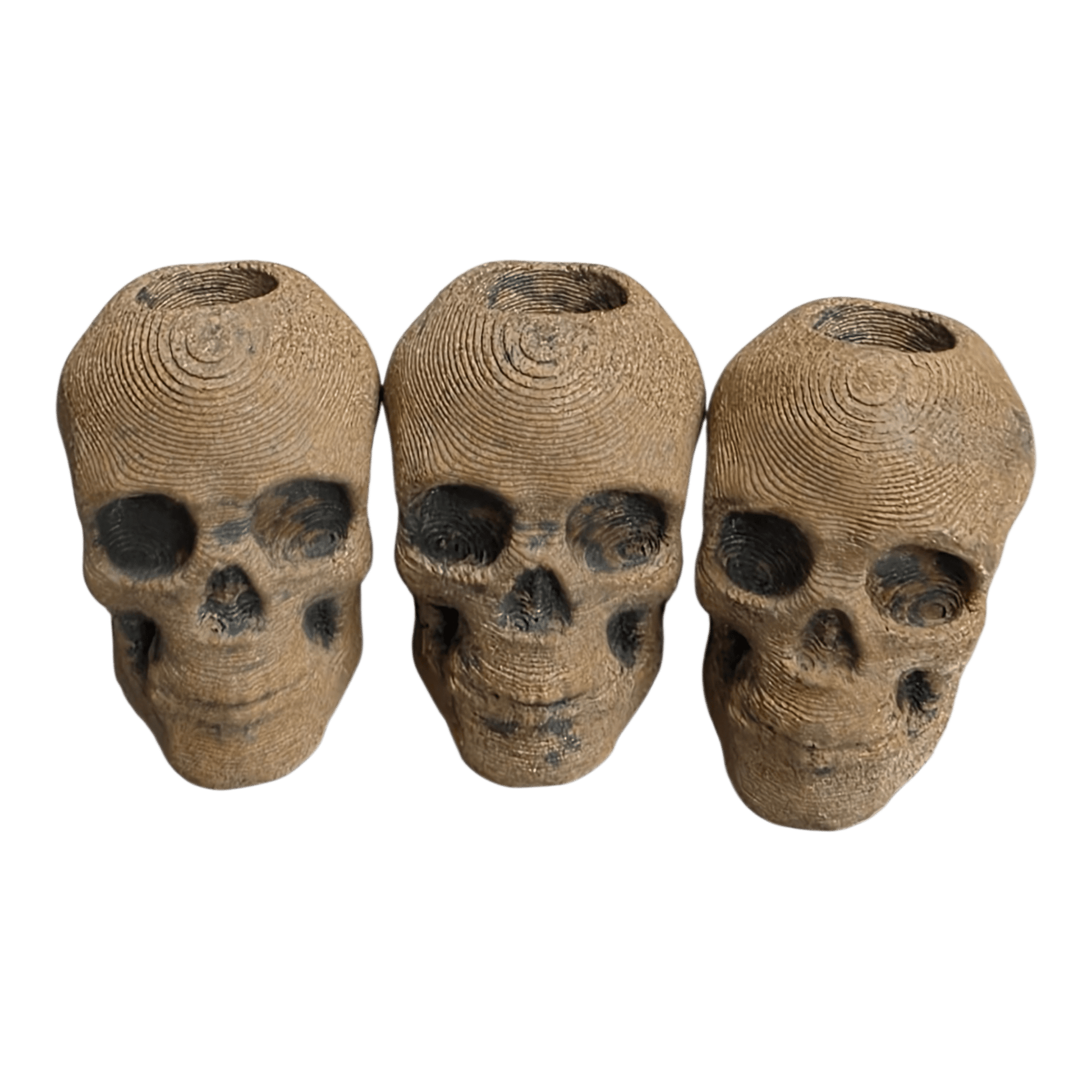 Patina Skull Bead – Full Rust EDC Lanyard Bead -  - Sticky Back Patch Company - Patina Skull Bead – Full Rust EDC Lanyard Bead