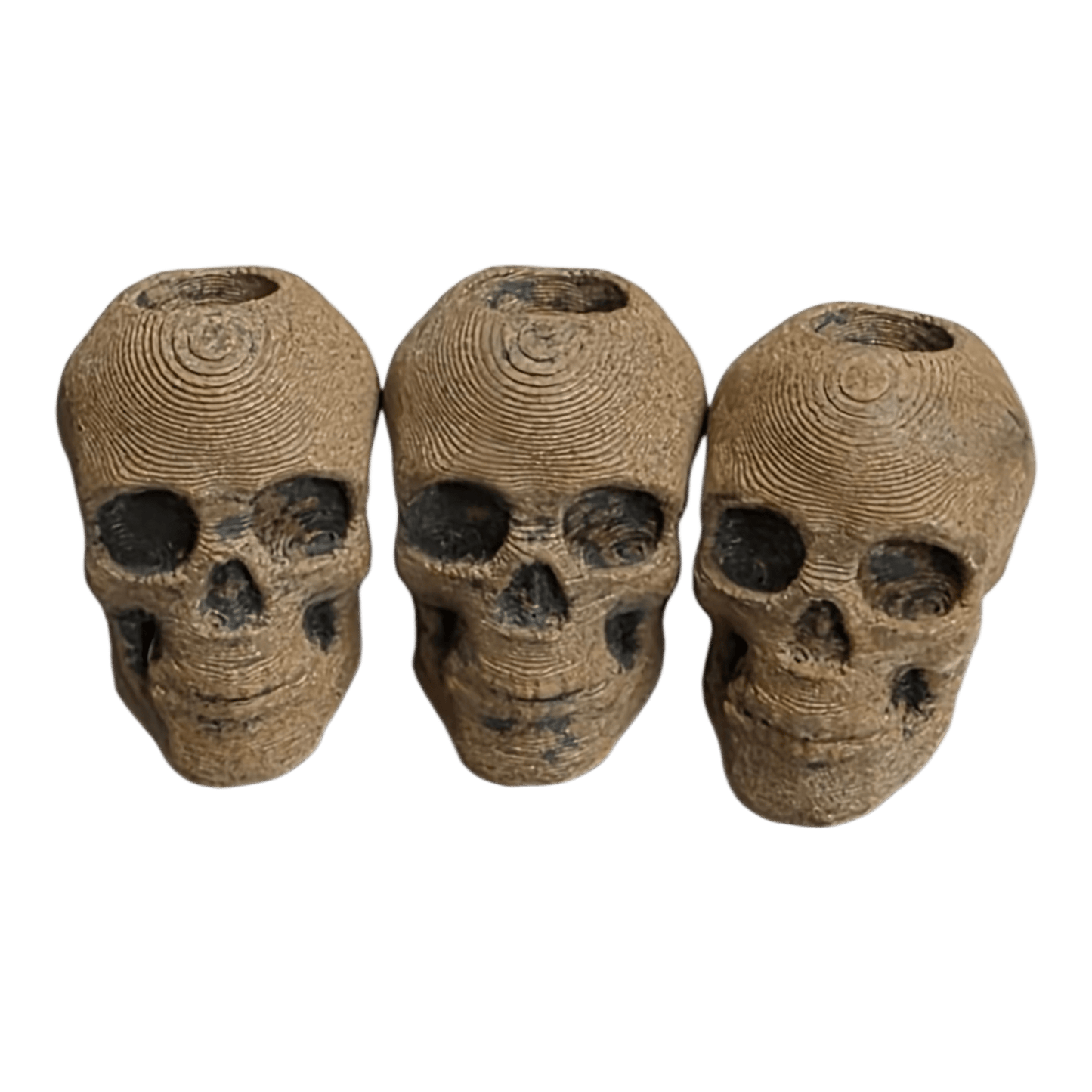Patina Skull Bead – Full Rust EDC Lanyard Bead -  - Sticky Back Patch Company - Patina Skull Bead – Full Rust EDC Lanyard Bead