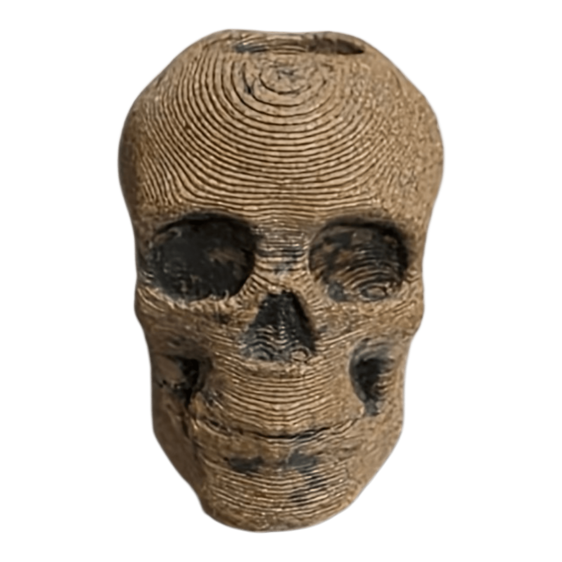 Patina Skull Bead – Full Rust EDC Lanyard Bead -  - Sticky Back Patch Company - Patina Skull Bead – Full Rust EDC Lanyard Bead