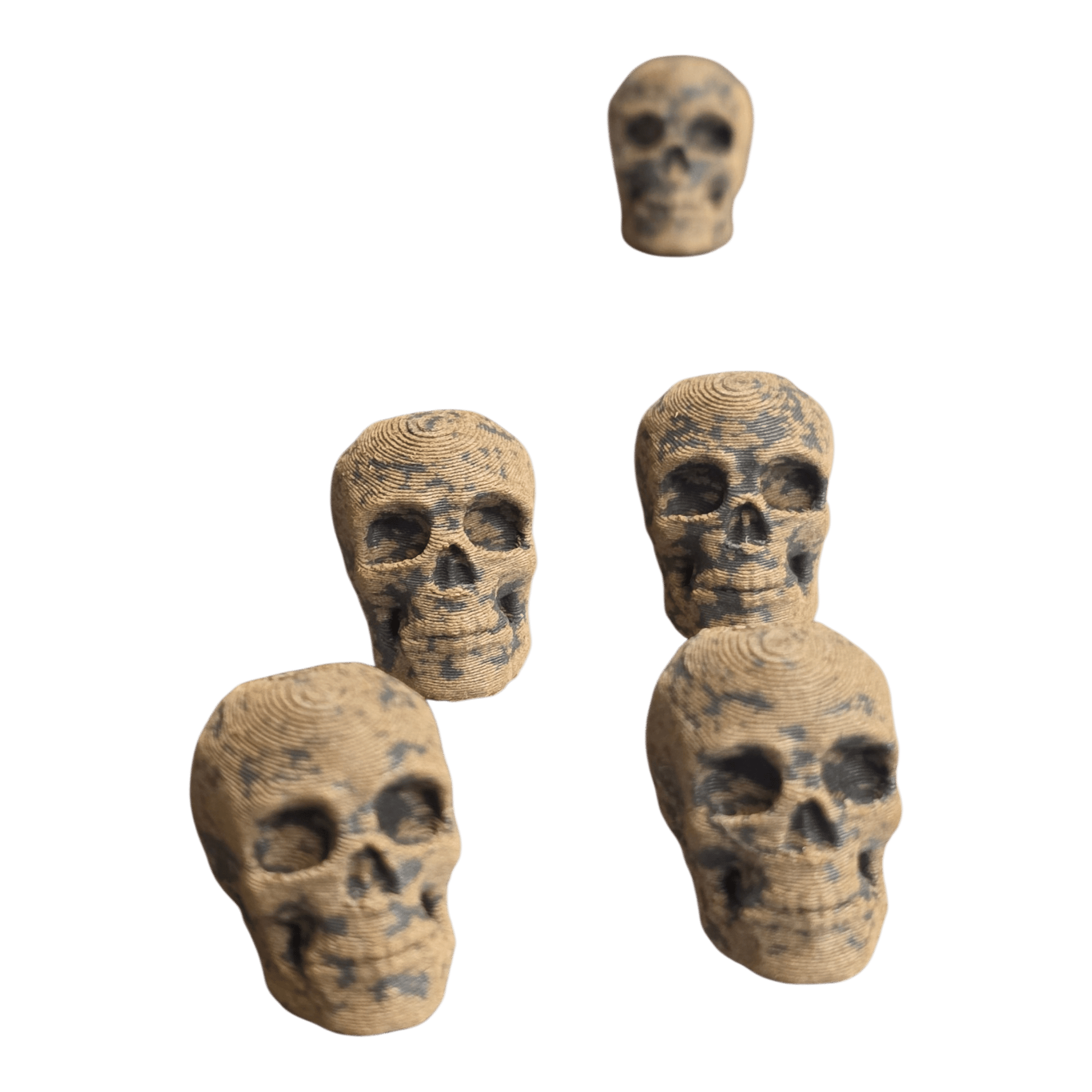 Patina Skull Bead – Partial Rust EDC Lanyard Bead -  - Sticky Back Patch Company - Patina Skull Bead – Partial Rust EDC Lanyard Bead