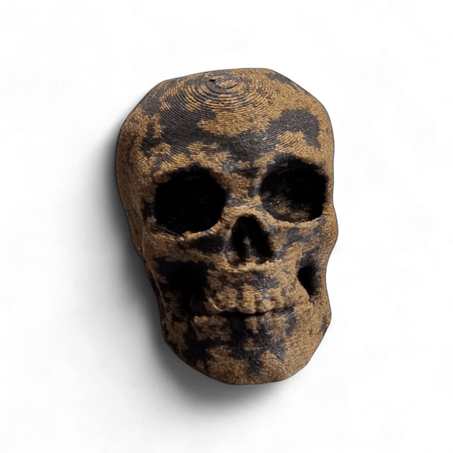 Patina Skull Bead – Partial Rust EDC Lanyard Bead -  - Sticky Back Patch Company - Patina Skull Bead – Partial Rust EDC Lanyard Bead