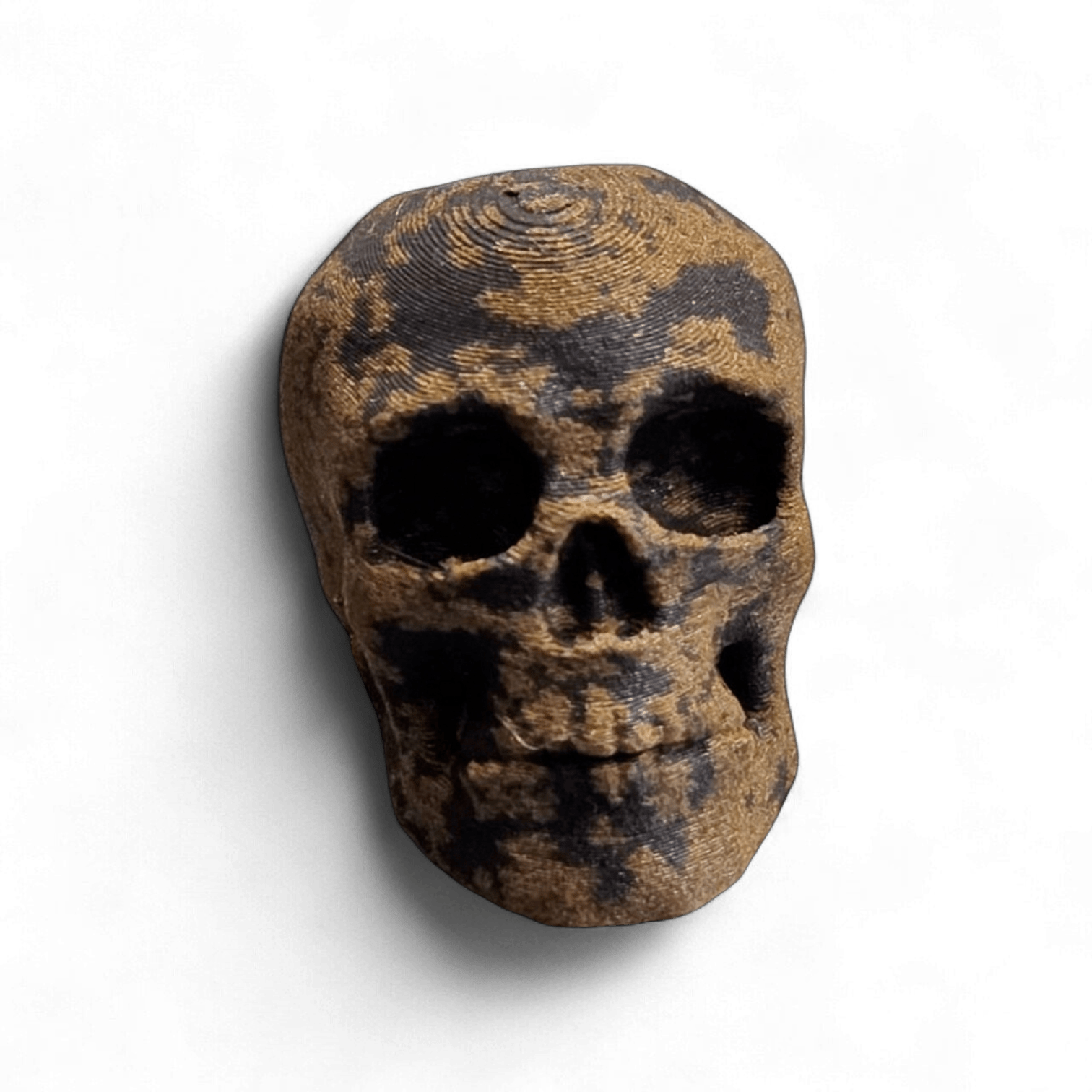 Patina Skull Bead – Partial Rust EDC Lanyard Bead -  - Sticky Back Patch Company - Patina Skull Bead – Partial Rust EDC Lanyard Bead