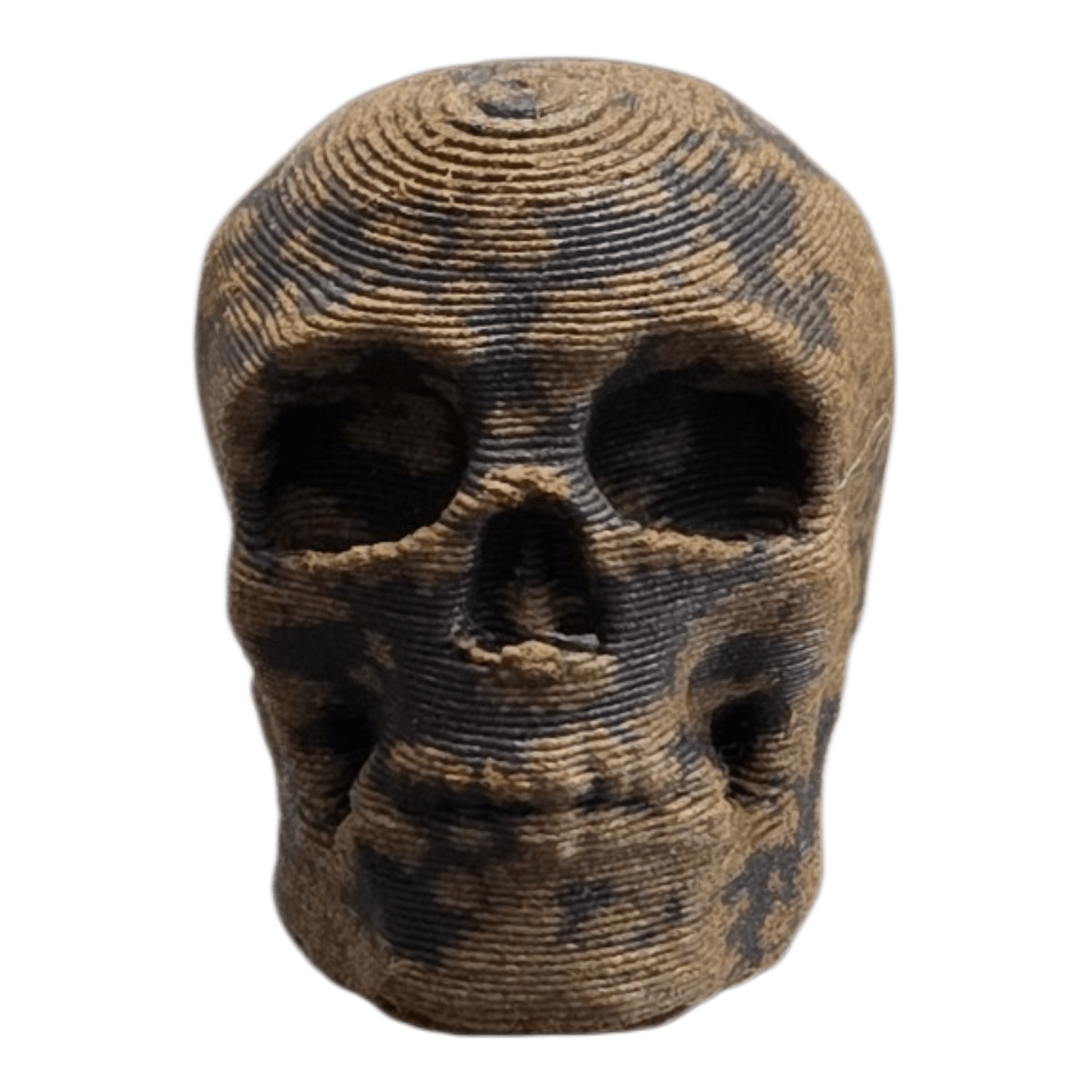 Patina Skull Bead – Partial Rust EDC Lanyard Bead -  - Sticky Back Patch Company - Patina Skull Bead – Partial Rust EDC Lanyard Bead