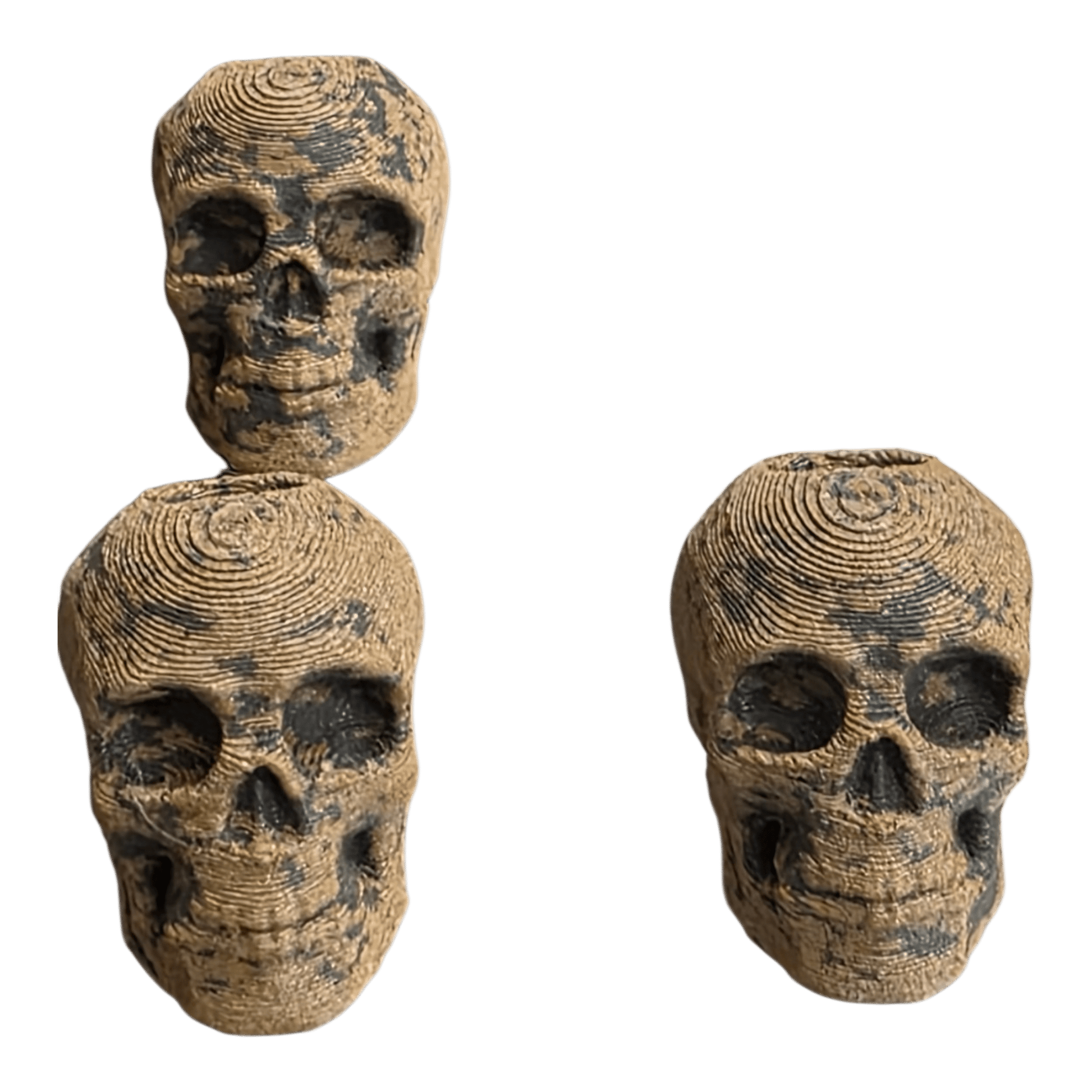 Patina Skull Bead – Partial Rust EDC Lanyard Bead -  - Sticky Back Patch Company - Patina Skull Bead – Partial Rust EDC Lanyard Bead