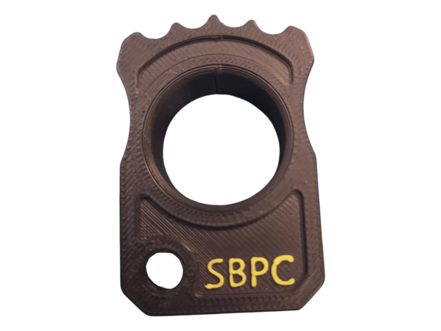 SBPC Ribbed – Compact ASA EDC Grip Tool (15mm Solid Core) - Knuck -  - Sticky Back Patch Company - SBPC Ribbed – Compact ASA EDC Grip Tool (15mm Solid Core)