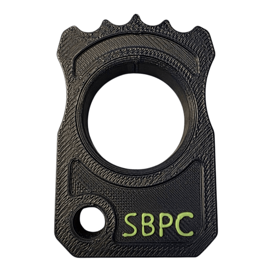 SBPC Ribbed – Compact ASA EDC Grip Tool (15mm Solid Core) - Knuck -  - Sticky Back Patch Company - SBPC Ribbed – Compact ASA EDC Grip Tool (15mm Solid Core)